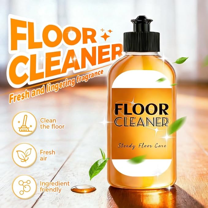 Powerful Stain Removing Floor Cleaner, 2026 New All-purpose Cleaning Agent, Household Hardwood Floor Cleaning Solution, Laminate Wood Floor Cleaners for Mopping Wood, Tile, Marble (100ml*1)