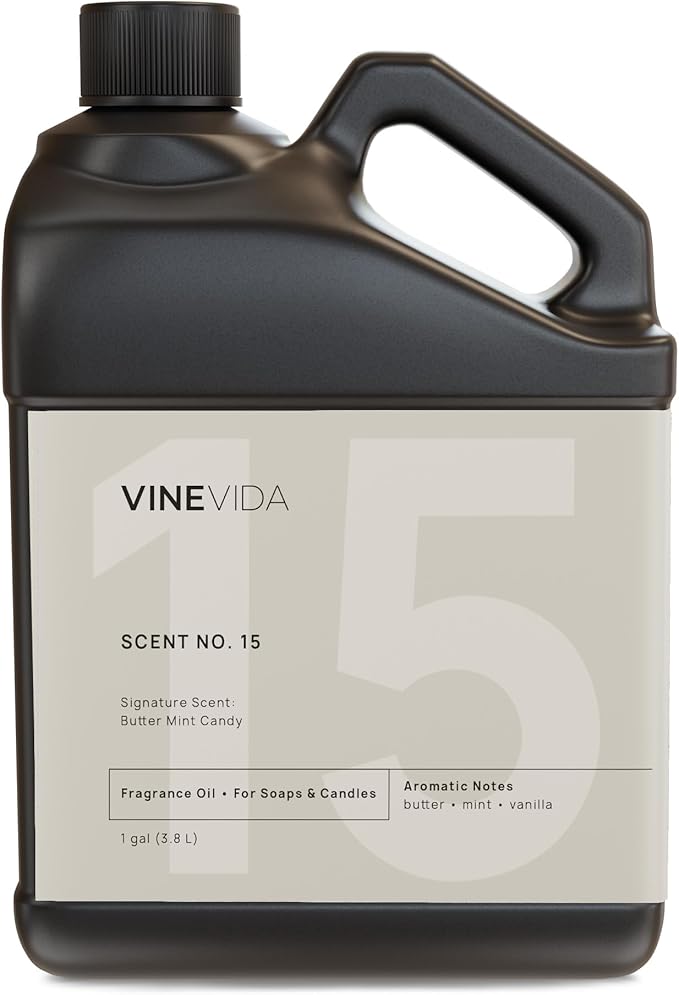 VINEVIDA [128oz] Butter Mint Fragrance Oil for Candle and Soap Making - Made in USA Natural Scents