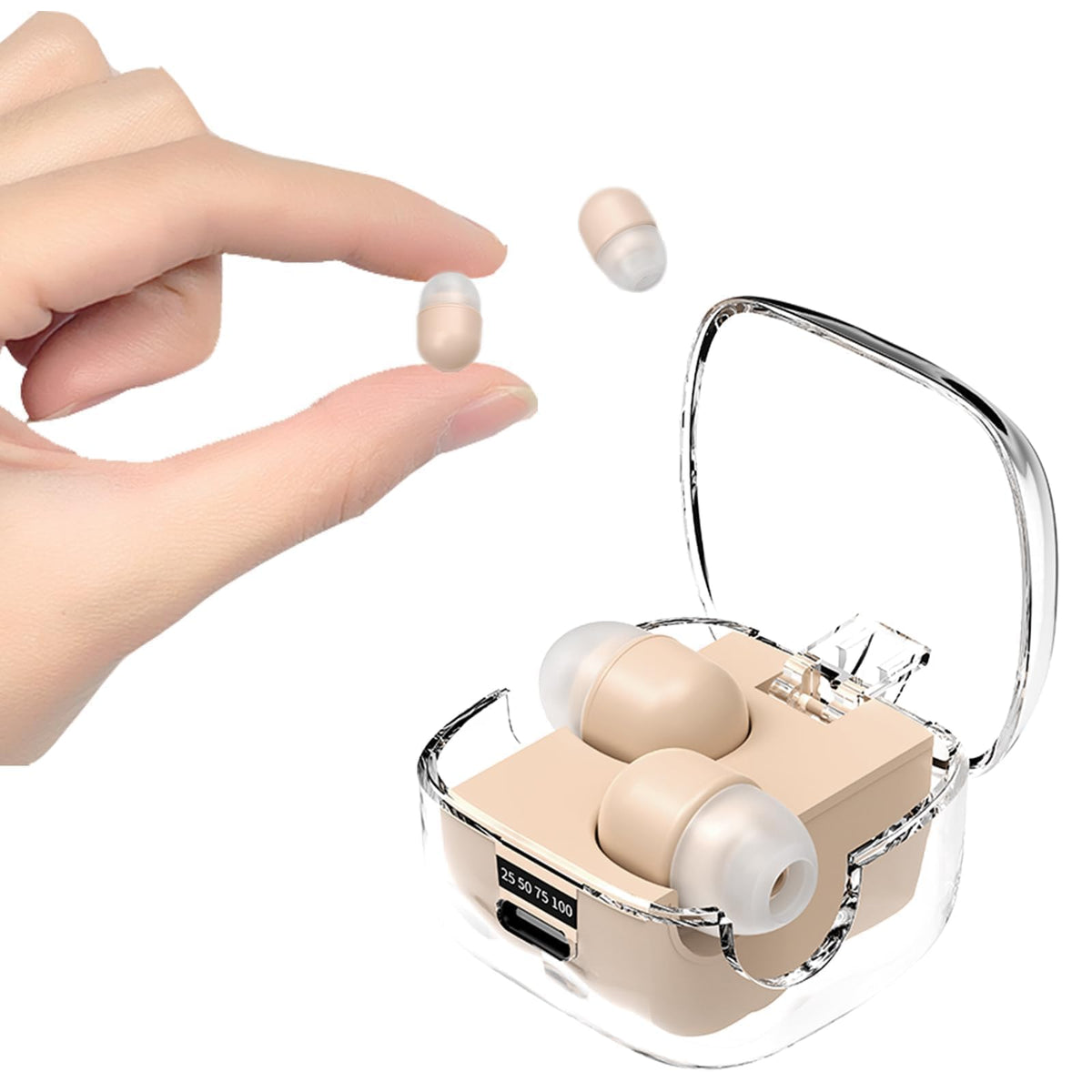 Xmenha Mini Small Invisible Earbuds Wireless Bluetooth Tiny - Image 1