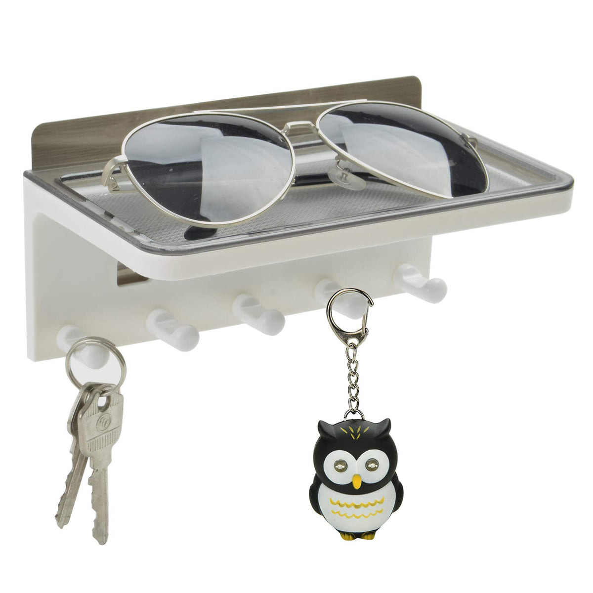 JDYOOMI Wall Mount Entryway Storage Organizer Small Stick On Key - Image 1