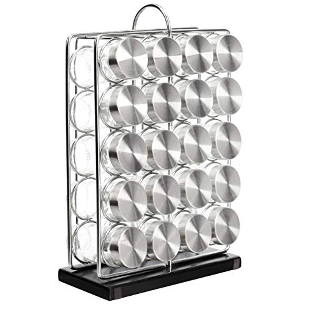 Amazon Basics 20 Jars Spice Rack Organizer, Space-Saving - Image 1