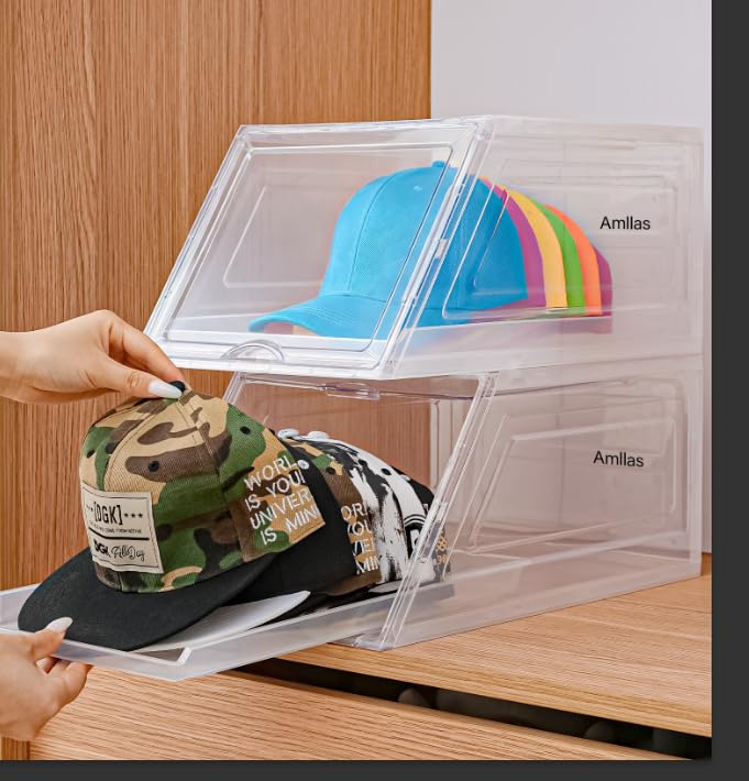 2 Pack Stackable Hat Organizer for Baseball Caps | Home Organization - Image 1