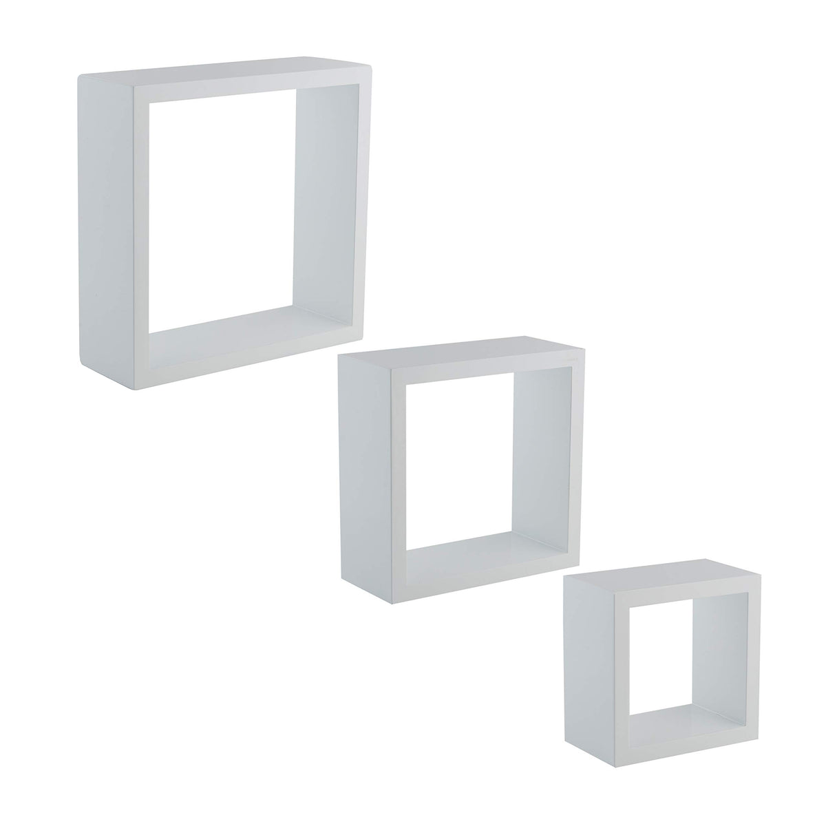 Organize It All Wall Mounted Floating Cube Shelves (Set of 3) - Image 1