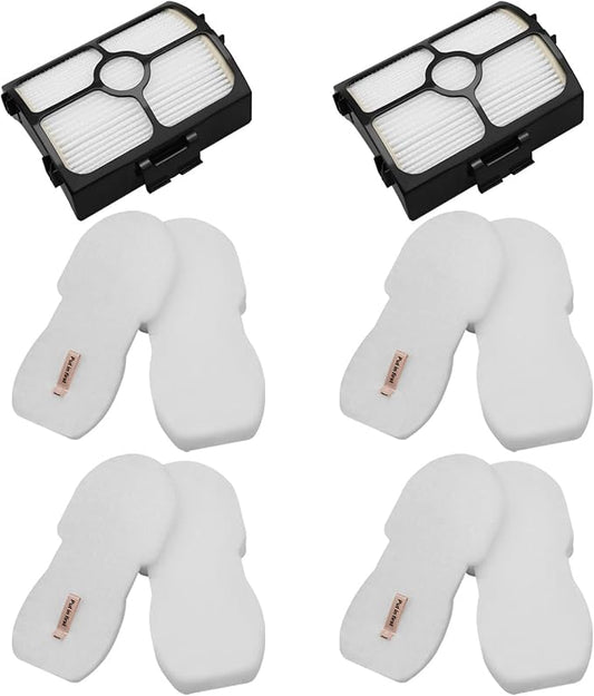 Replacement filter for Shark HZ3002 HZ3000 HZ4001AMZ HZ4002 Stratos Ultralight Corded Stick Vacuum, Replace part XFFKHZ3000 XHFHZ3000, 2+ 4 PACK foam filter and felt filter