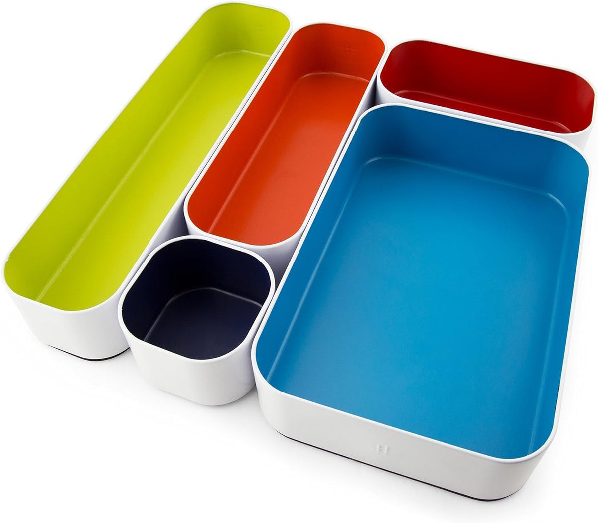 Three by Three Seattle Metal Drawer Organizer Tray Set, 5-Pc - Image 1