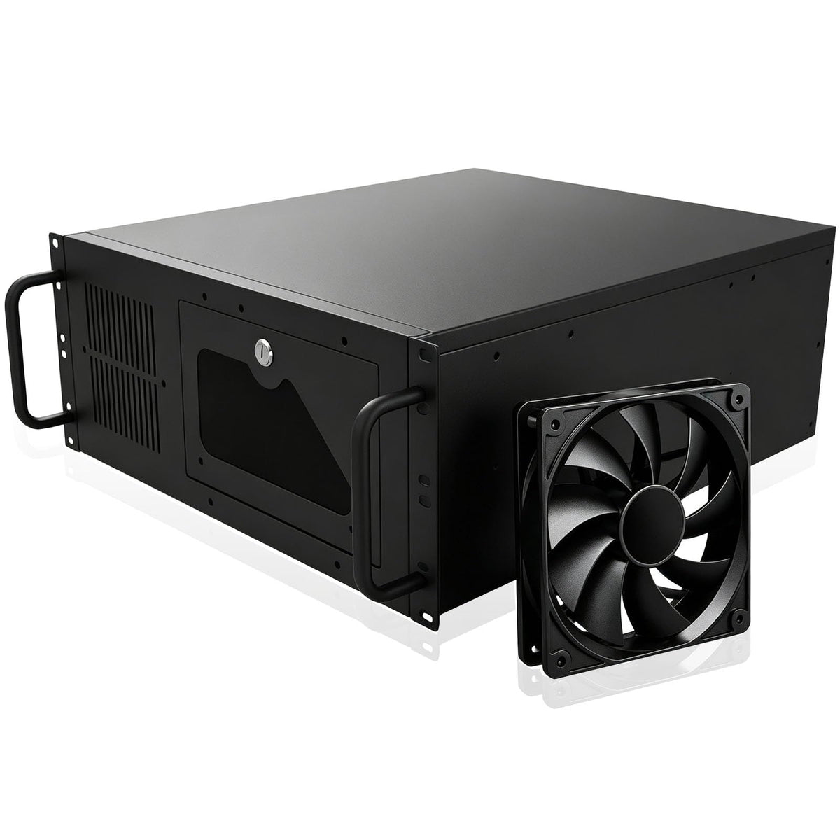 4u Server Chassis,Rack Mount ATX Pc case,3.5″ Bays,1xFan,2xUSB3.0 - Image 1