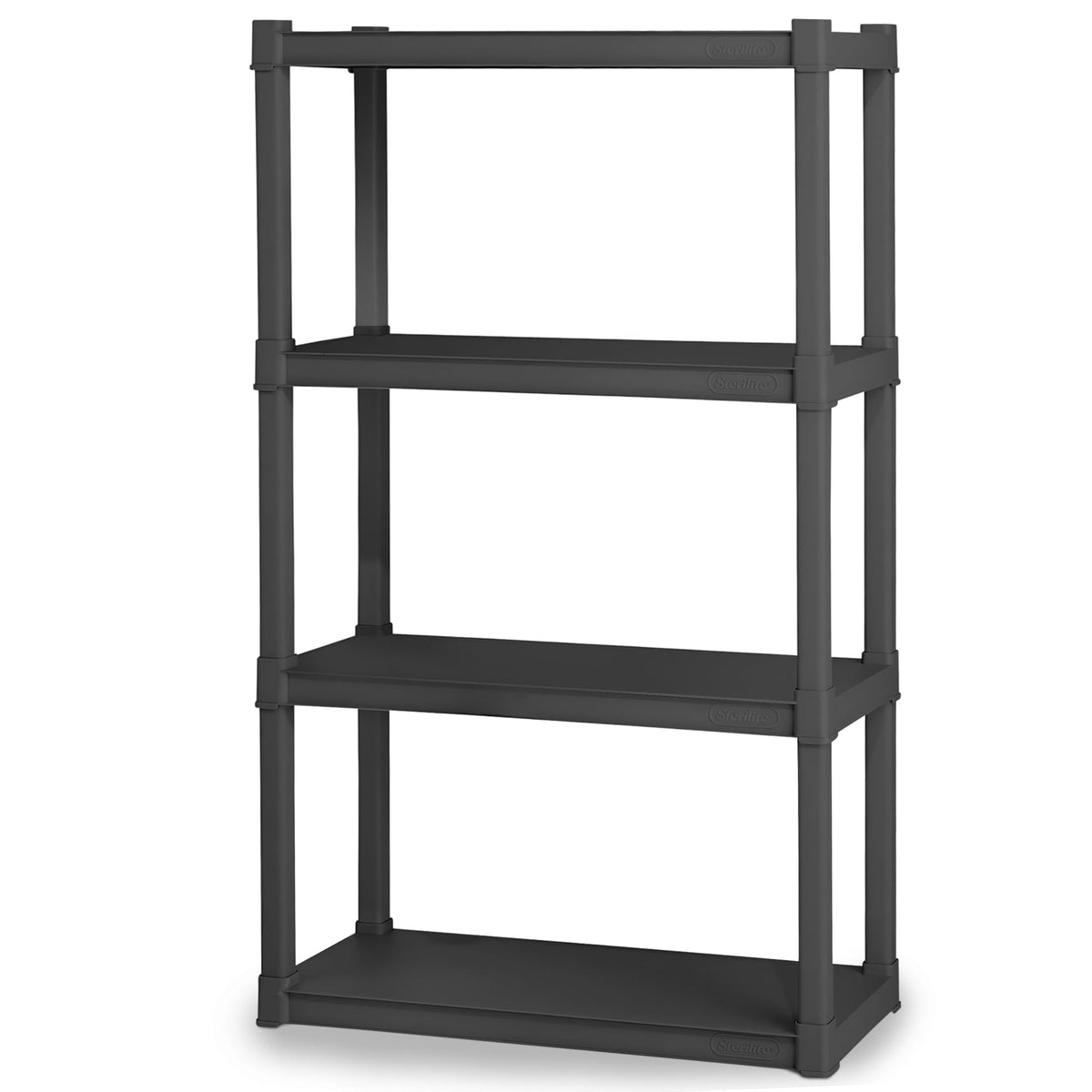 Sterilite 4 Shelf Unit, Heavy-Duty Shelving Storage and Utility - Image 1