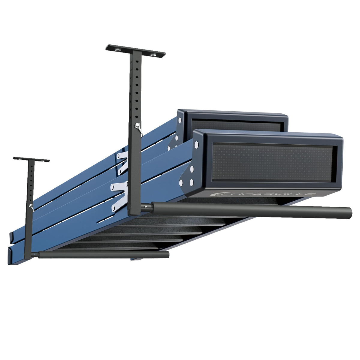 Stainless Steel Ceiling Storage Rack, 10"-18" Height Adjustable - Image 1