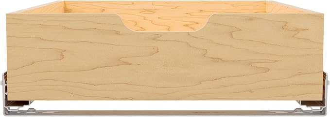 Rev-A-Shelf Standard Pullout Kitchen Cabinet Organizer and Drawer Box with Soft-Close for 21" Base and 17.75" W Cabinet Opening, Wood, 4WDB-18SC-1