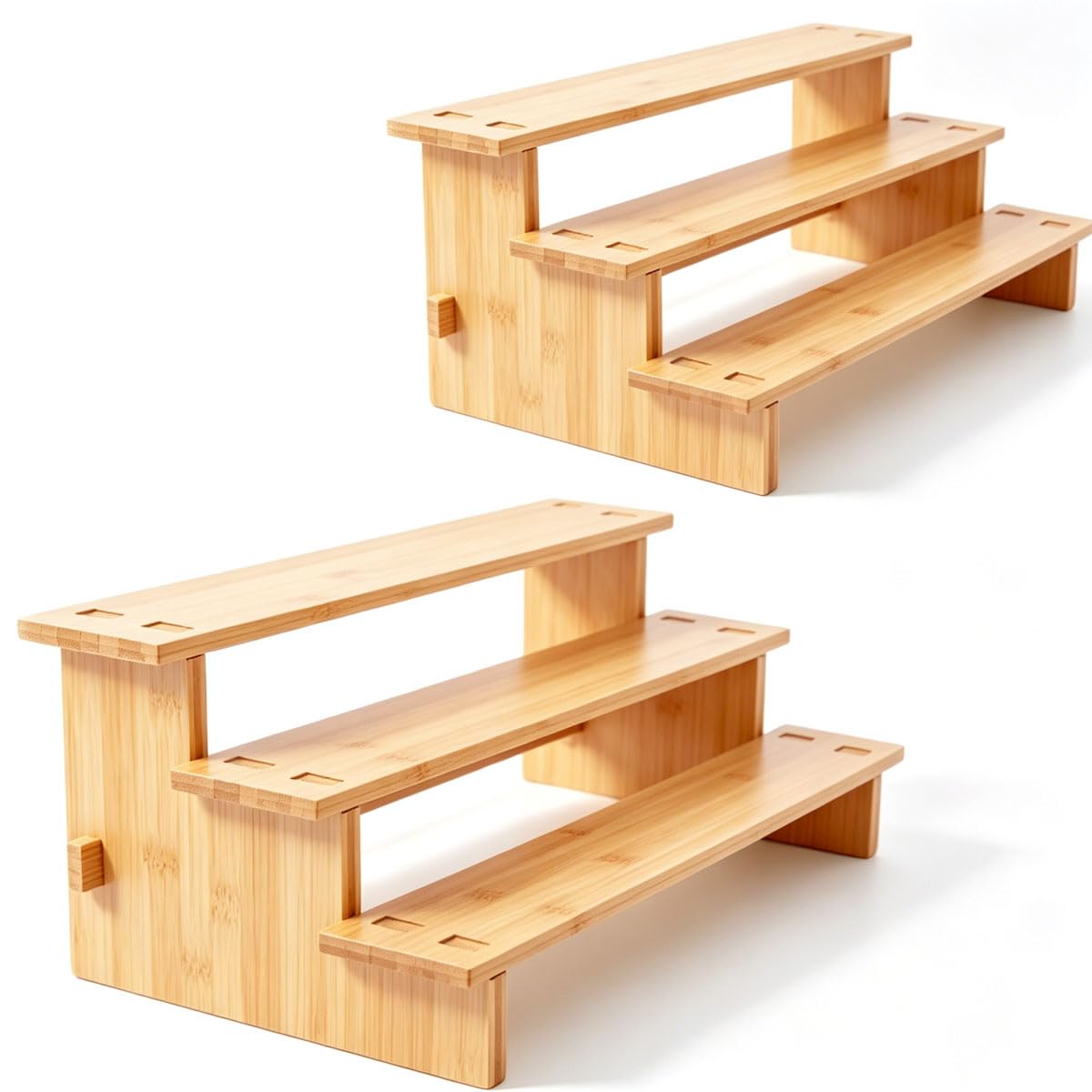 JinDoWin 2 Pack Spice Rack Organizer for Cabinets,Countertop & - Image 1