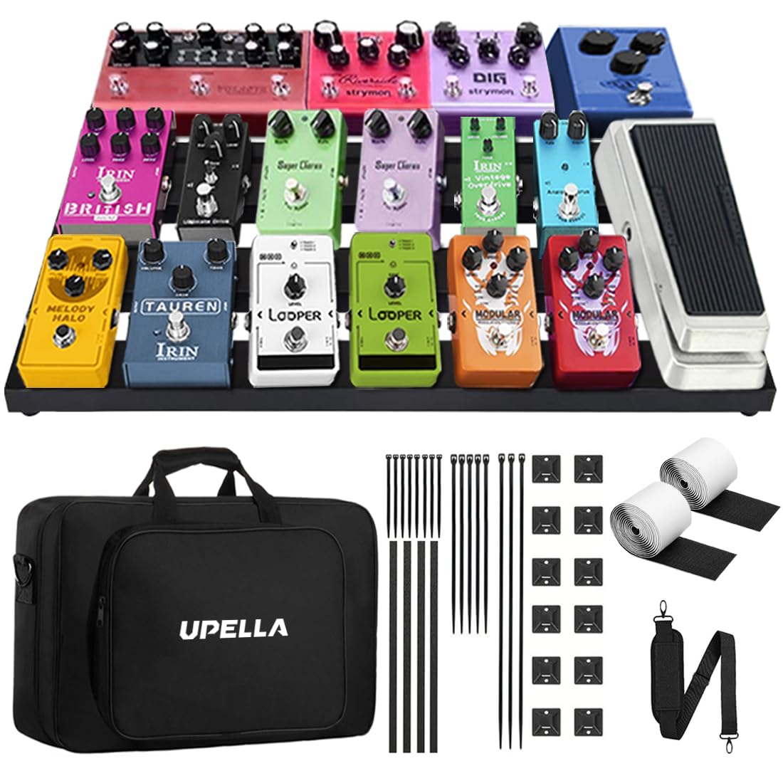 Guitar Pedal Board Aluminum Guitar Effect Pedal Board 18'' x - Image 1