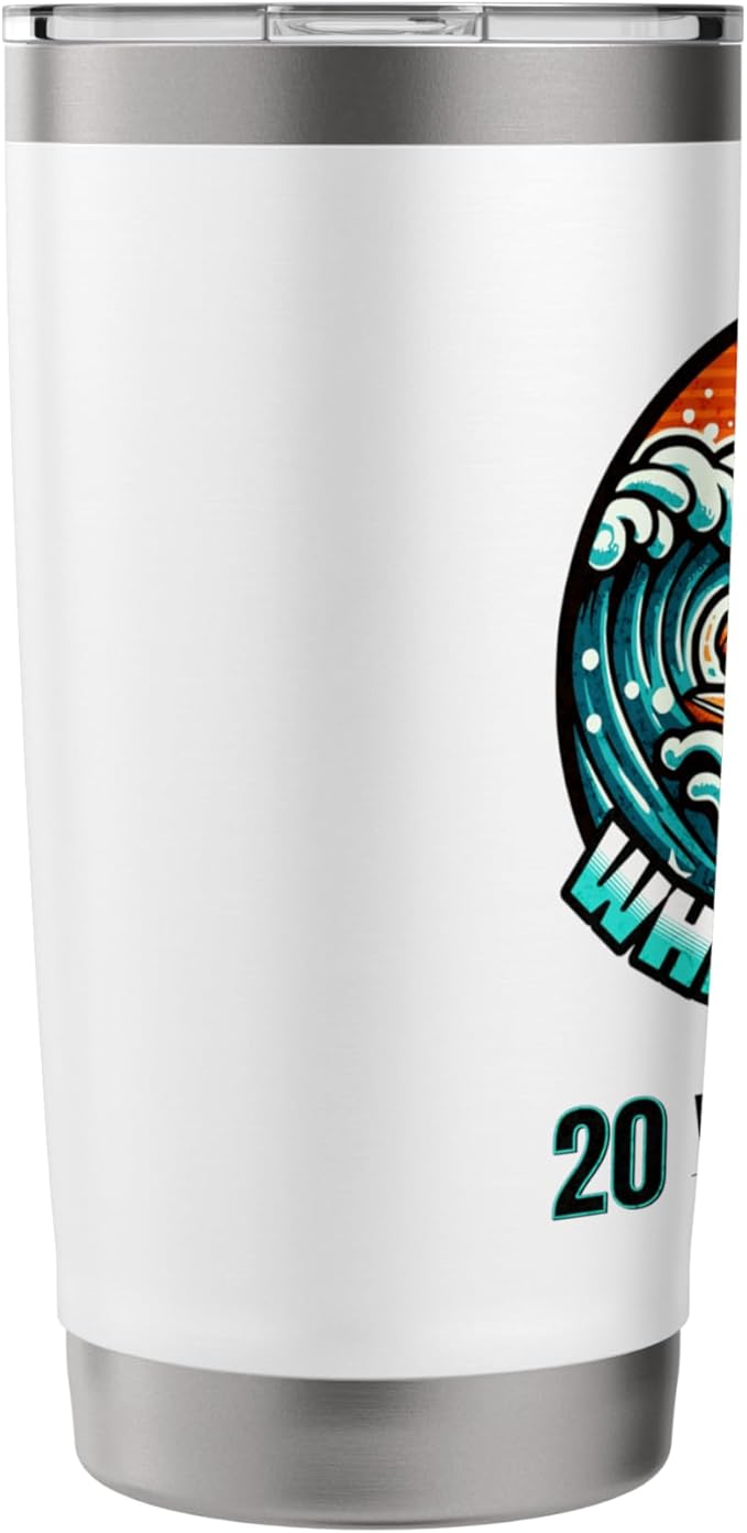Whitley Bay Surfer Wipeouts Included 2024 Cartoon Style Stainless Steel Insulated Tumbler