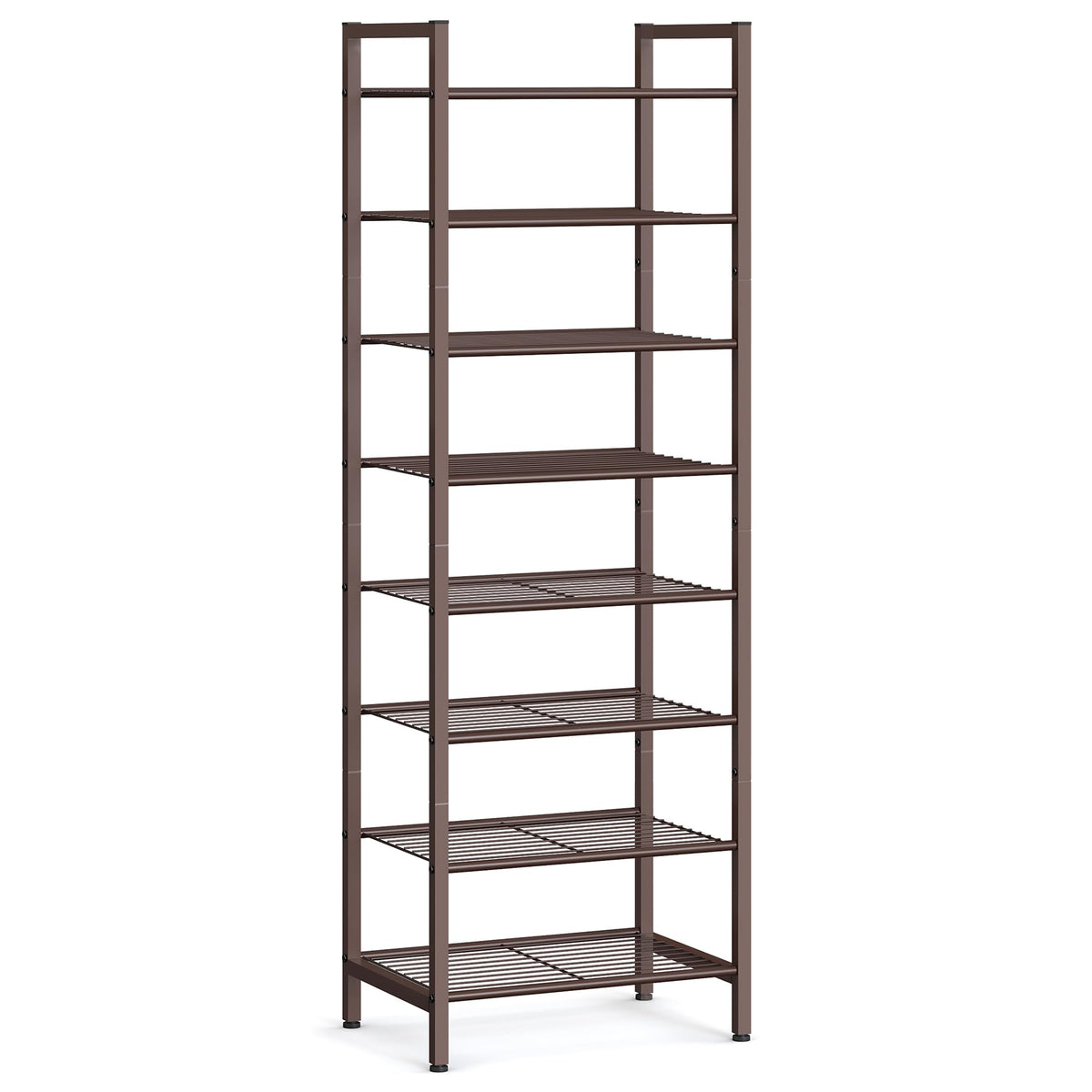 SONGMICS 8-Tier Metal Shoe Rack, Vertical Shelf - Image 1