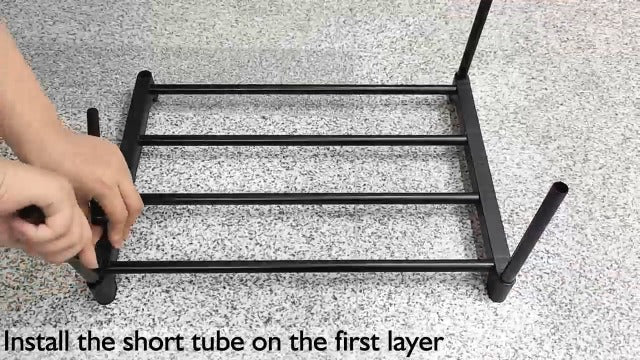 HITHIM 3-Tier Black Small Shoe Racks, Narrow Shoe Rack for 5-6 - Image 8