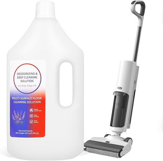 Floor Cleaning Solution,82 Fl Oz - Compatible with Tineco S3/S5/S7 Pro & iFloor 3/5 (No Steam),Low-Foam Pet & Kid Friendly（Lavender Scent）