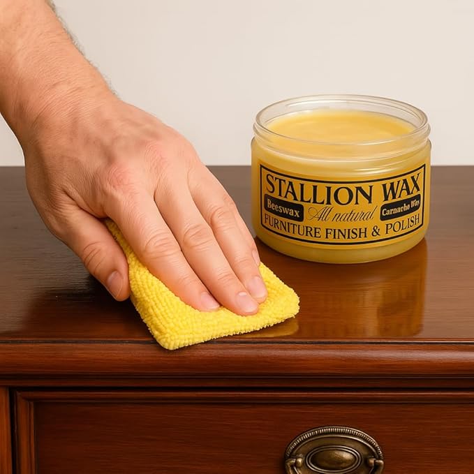 Premium Beeswax Wood Polish Conditioner – Finishing Wax - Protect, Restore and Waterproof Furniture, Cabinets & Antiques – Conditioning and Protective Finish for All Types and Colors