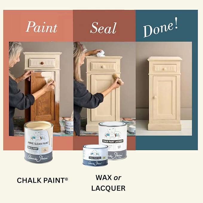 Annie Sloan Chalk Paint® Wax (120 mL, Clear) - Protective Furniture Wax for Paintwork | Seals, Softens & Enhances Hand-Painted Finishes