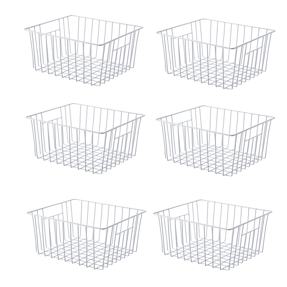 Freezer Organizer Bin, Kitchen Metal Wire Storage Basket - Image 1