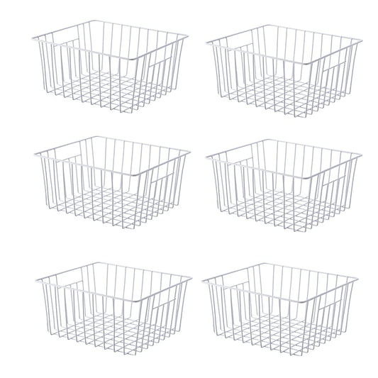Freezer Organizer Bin, Kitchen Metal Wire Storage Basket - Image 1