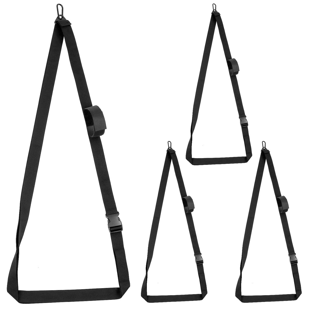 QWORK 4 Pack Heavy-Duty Kayak Wall Hanging Storage Strap - Image 1