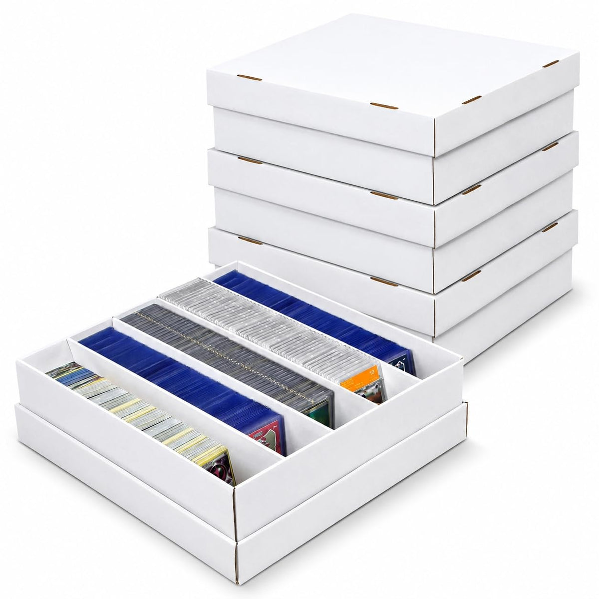 3 Pack Trading Card Storage Box - 5 Rows Graded Card Case - Image 1