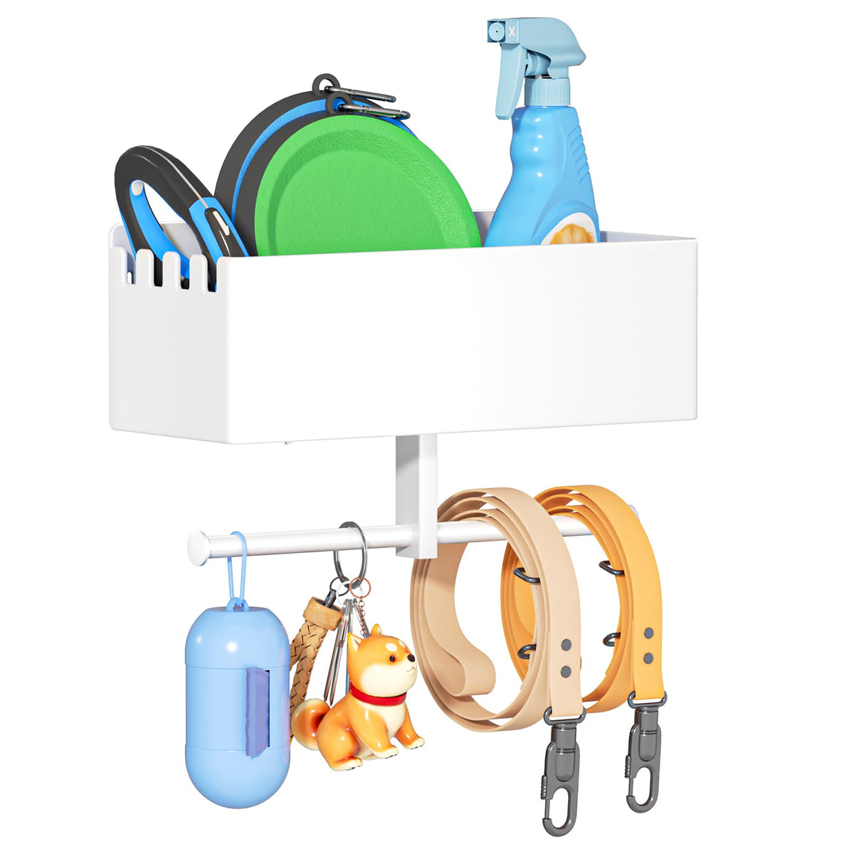 Dog Leash Holder for Wall, Dog Leash Hooks - Image 1