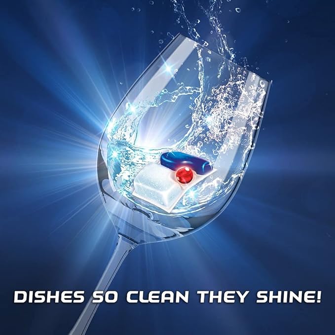 Set: Finish - Quantum - 82ct - Dishwasher Detergent - Powerball - Ultimate Clean & Shine - Dishwashing Tablets - Dish Tabs & Finish Jet-dry, Rinse Agent, Ounce Blue 32 Fl Oz