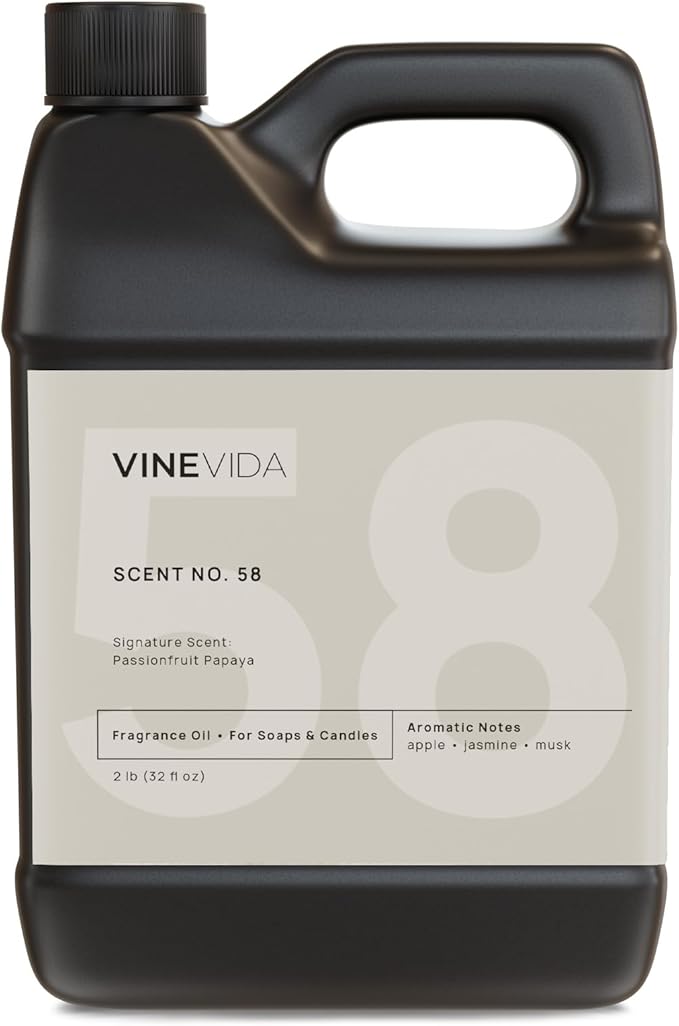 VINEVIDA [32oz] Passionfruit Papaya Scent - Candle & Soap Fragrance Oil - Made in USA