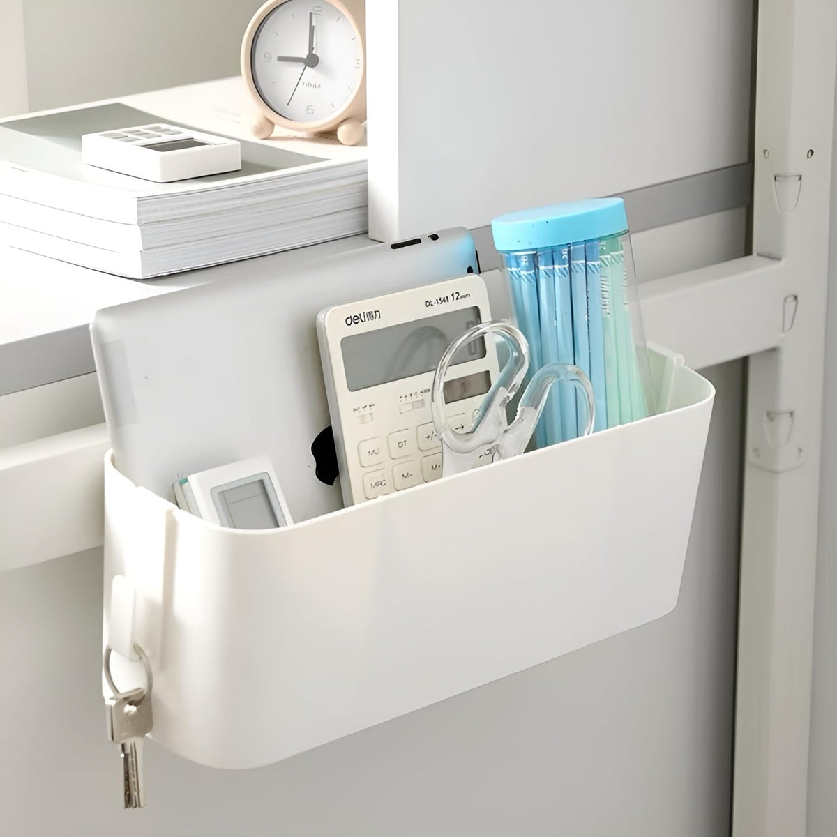 Bedside Caddy Organzier, Bunk Bed Shelf Accessories for Dorm - Image 1