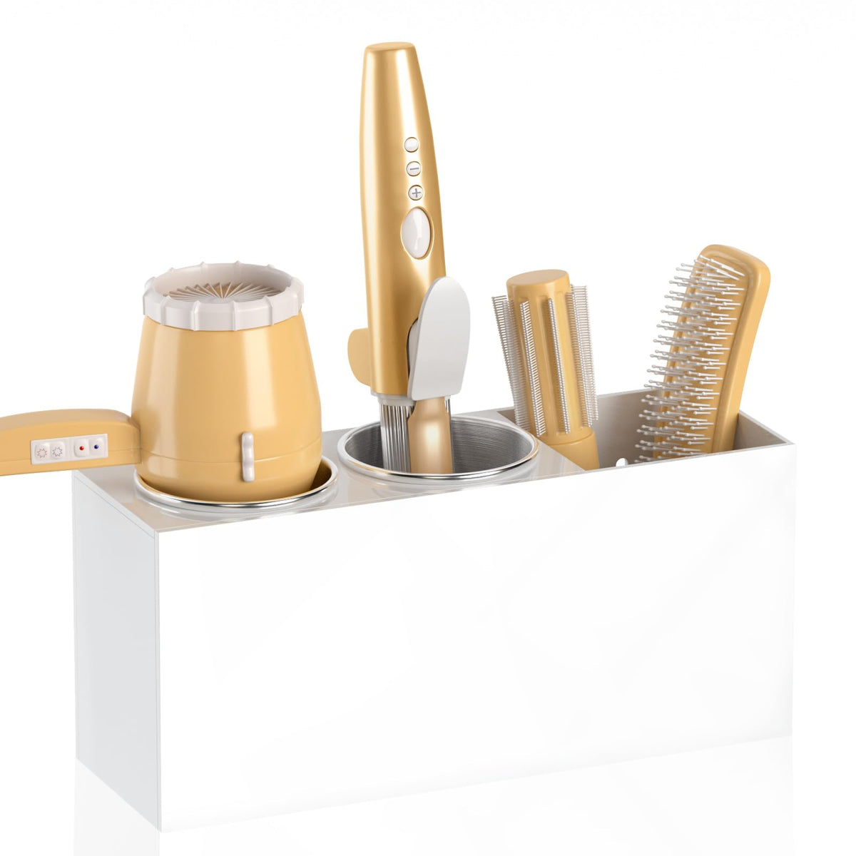 NIUBEE Hair Tool Organizer Wall Mount, Hair Dryer Holder - Image 1