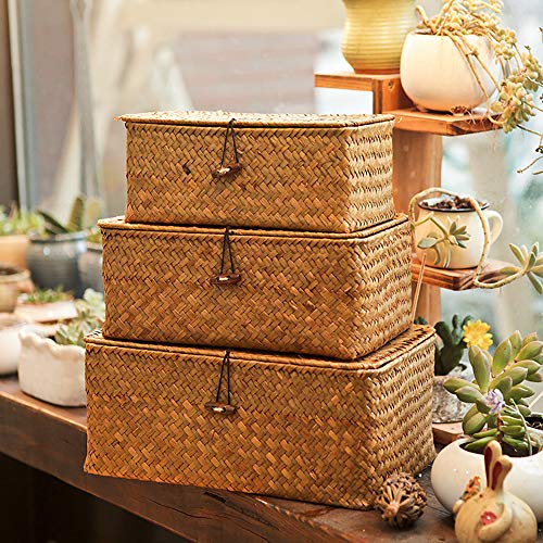 Yesland Small Shelf Baskets with Lid Set of 3, Compa | All Products - Image 6