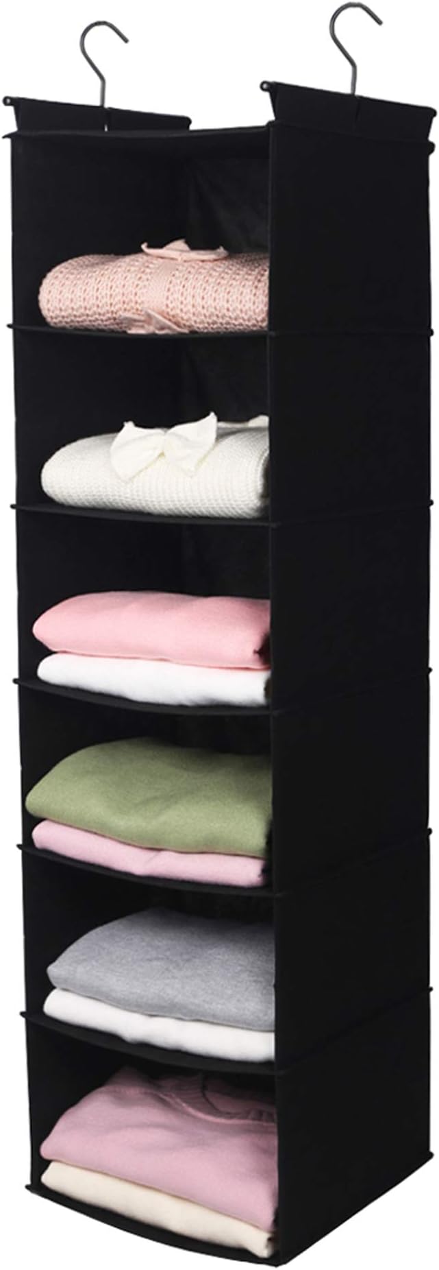 MAX Houser Hanging Closet Organizer, Hanging Sweater Organizer,Foldable Hanging Shelves for Closet