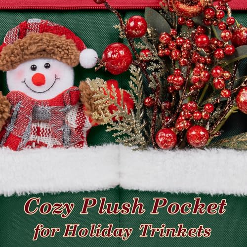 Christmas Ornament Storage Box with Adjustable Dividers - Image 6