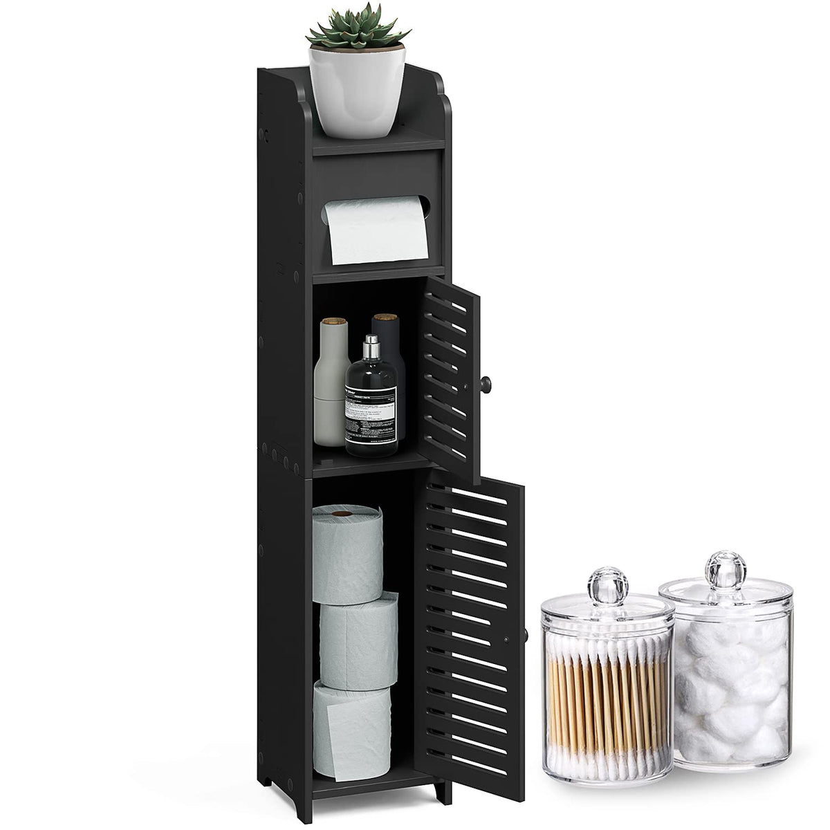Hearth & Harbor Storage Cabinet With Doors for Toilet - Image 1