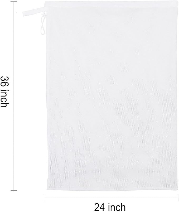 Large Mesh Drawstring Travel Laundry Bag Durable,Reusable,Foldable,Heavy Duty Storage Hanging Apartment Commercial Wash Bags Delicates Clothes,Dirty Garment,Blouse