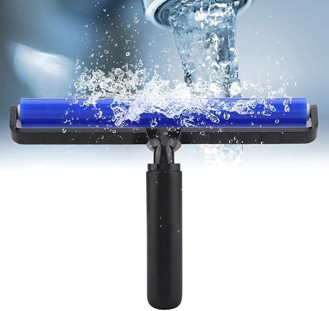 12 Inch Silicone Manual Roller Anti-Static Cleaner Tool,Under The Action of Static Electricity,Small Impurities Will be Adsorbed on The Drum