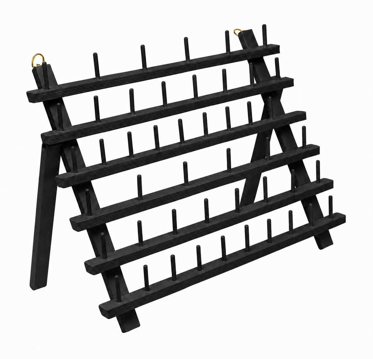 Mandala Crafts 60 Spool Black Thread Rack Sewing | Home Organization - Image 1