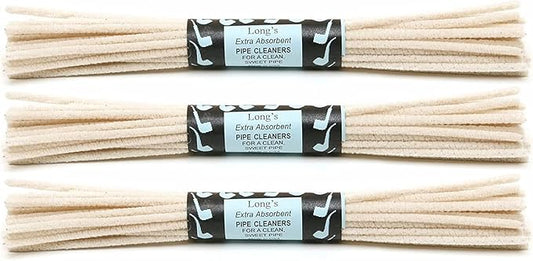 3 Packs of 32 BJ Long 12" Extra Absorbent Churchwarden Pipe Cleaners - 7602-3Q