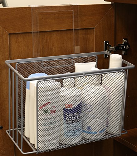 Deco Brothers Over Cabinet Door Organizer, Silver - Image 4