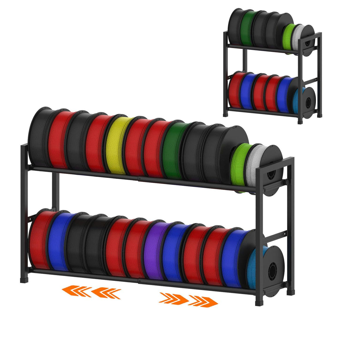 VYES 3D Printer Filament Storage Rack, 2-Tier | Home Organization - Image 1