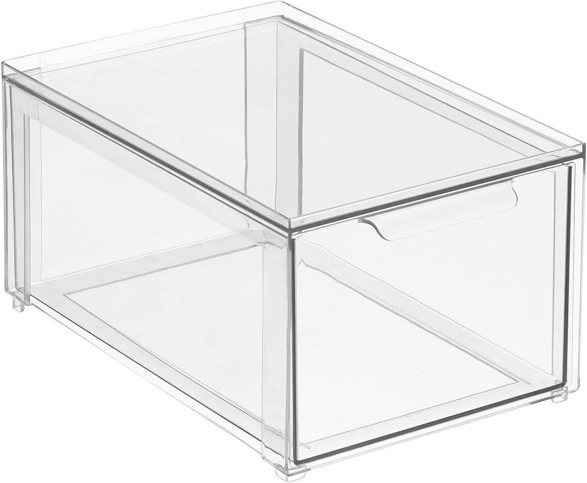 mDesign Plastic Stackable Bathroom Storage with Pull | All Products - Image 1