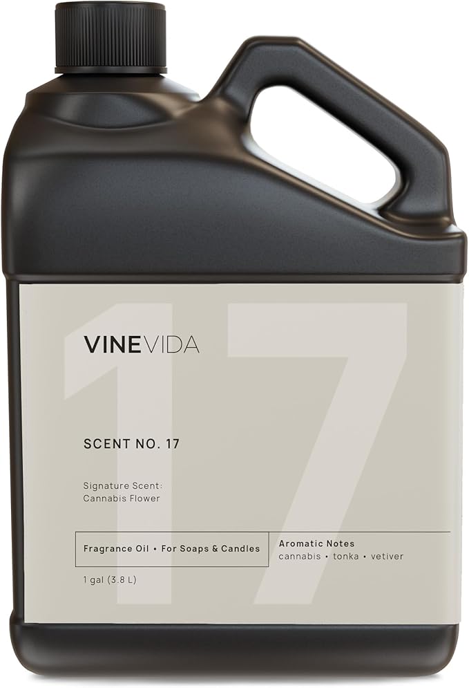 VINEVIDA [128oz] Cannabis Flower Fragrance Oil for Candle Making and Soap Making - Premium Candle Scents for Soy Candles