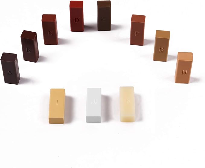 Floor Repair Kit, 11 Colors Wax Sticks and Heat Pen Floor Worktop Floor Furniture Repair Kit for Wooden Door, Floor, Table (Only Consumable)