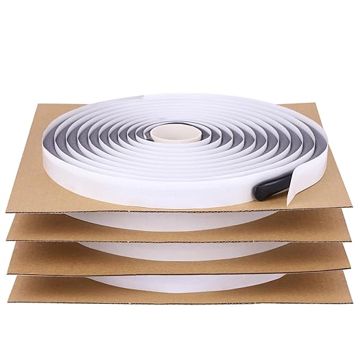 4 Rolls Butyl Sealant Tape – 3/8'' x 60ft Rubber Sealant,Promote Sealing Purpose- Butyl Rope for Automotive (Car, RV, Marine) Headlamps, Taillights, Windshields, Windows and Doors