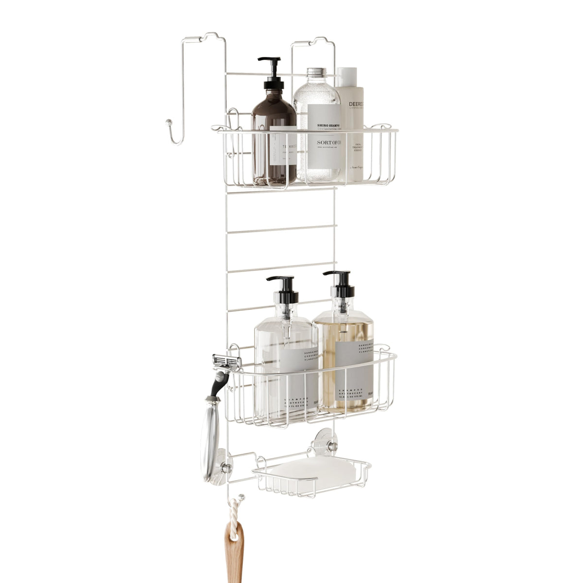 Zenna Home Shower Caddy Hanging Over the Shower Door Organizer - Image 1