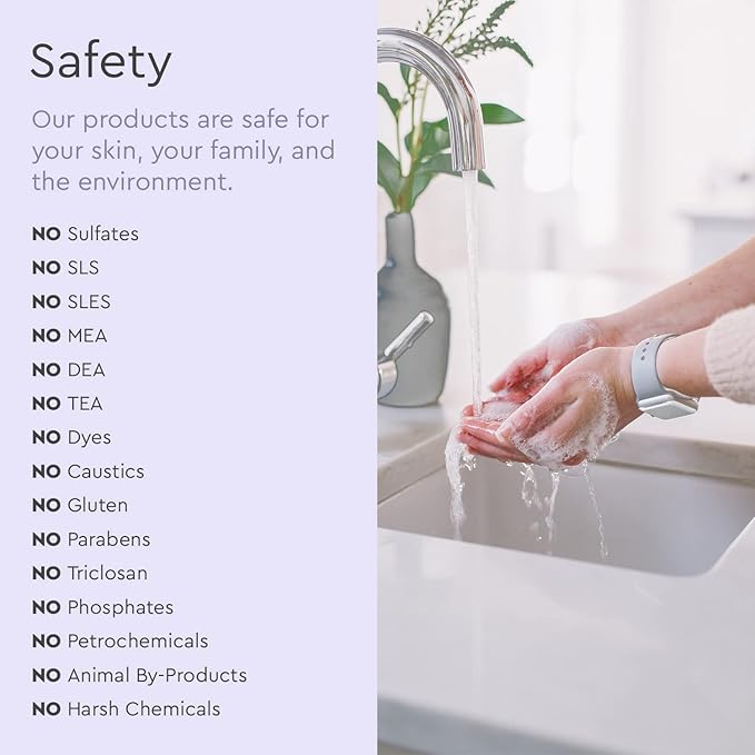 Puracy Organic Hand Soap, Professional Hand Washers We've All Become, Lavender & Vanilla 48 oz Natural Dish Soap, Plant-Based Liquid Dishwasher Detergent Soap, Organic Lemongrass, 48oz