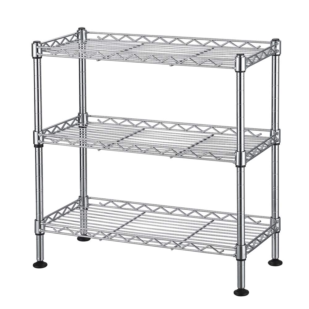3-Tier Cabinet Organizer,Compact Mini Desktop Metal Steel Wire - Image 1