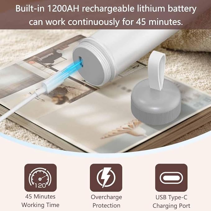 SEIWEI Electric Spin Scrubber Electric Cleaning Brush Cordless Power Scrubber with 3 Replaceable Brush Heads Handheld Power Shower Scrubber for Bathtub, Floor, Wall, Tile, Toilet, Window, Sink - Grey