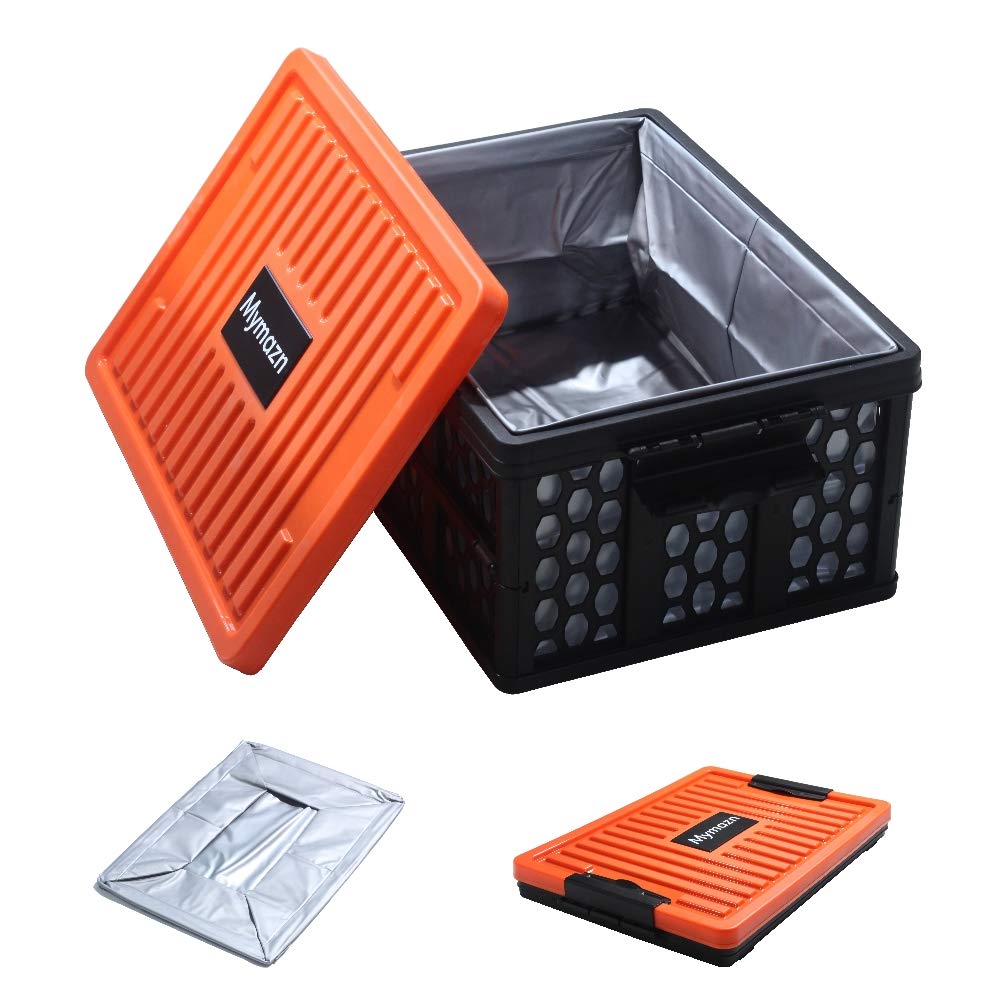 Mymazn Trunk Organizer Plastic for Car, Orange - Image 1