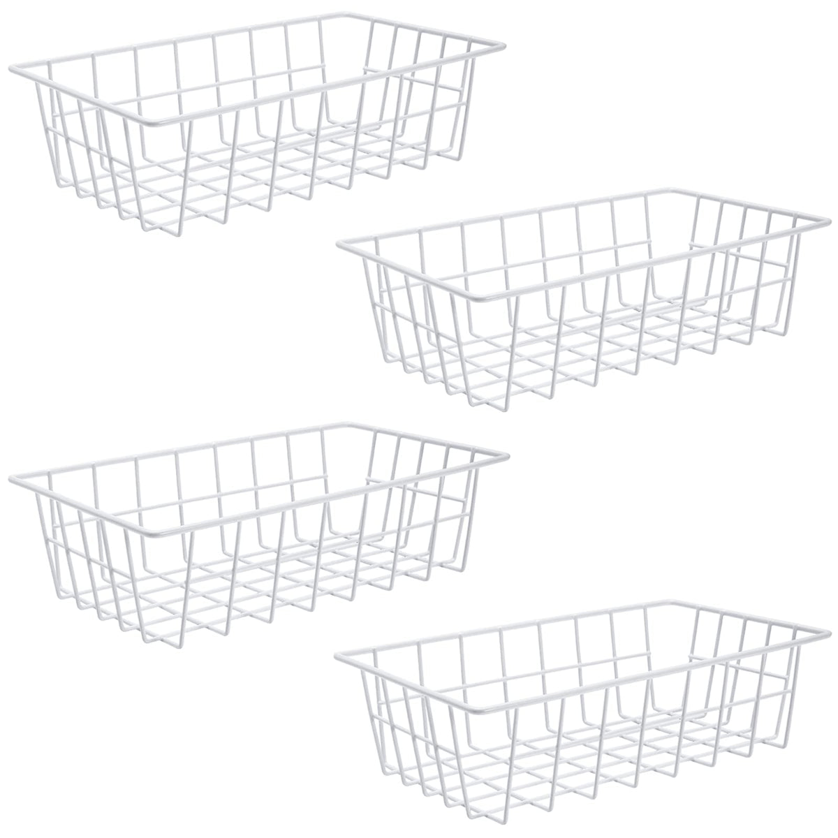 Freezer Organizer Bins for Upright Freezer Metal Wire Baskets - Image 1